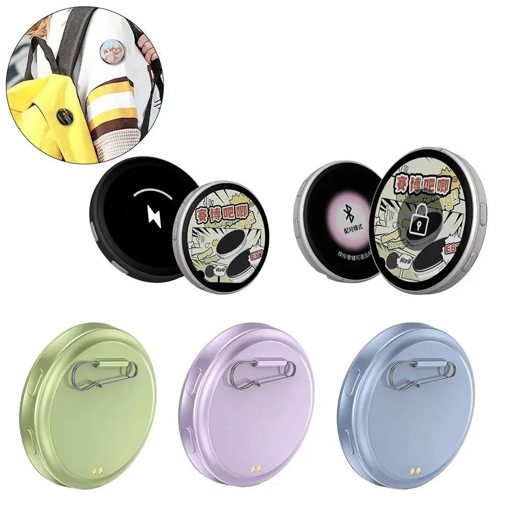 Badge LED Bluetooth 1.7” HD – Pantalla Inteligente para GIFs, Videos e Imágenes Anime